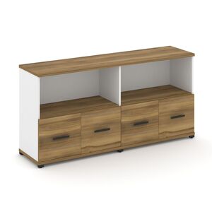 Шкаф две широкие секции, 2 ниши