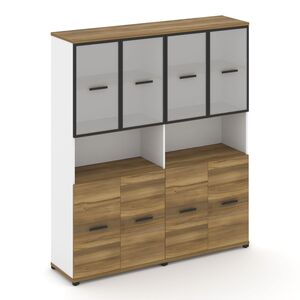 Шкаф две широкие секции, 5 ниш