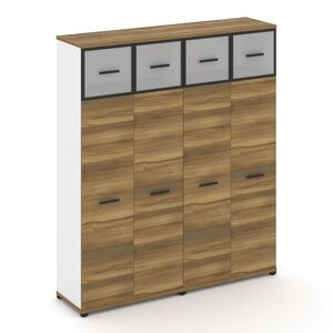 Шкаф две широкие секции, 5 ниш