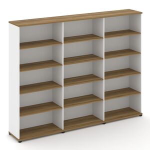 Стеллаж три широкие секции, 5 ниш