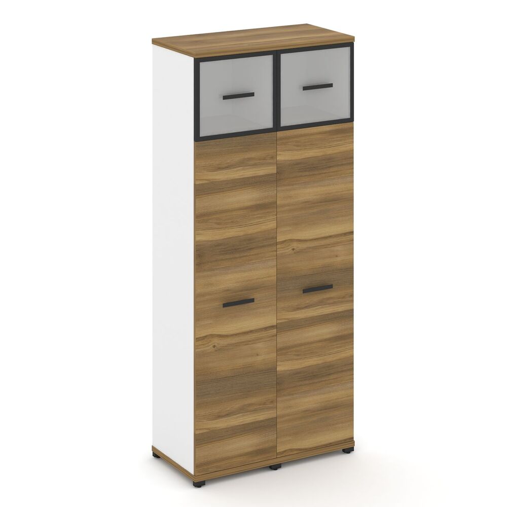 Шкаф две узкие секции, 5 ниш