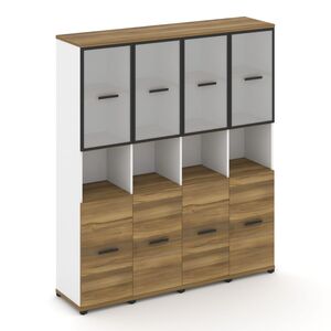 Шкаф четыре узкие секции, 5 ниш