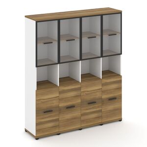 Шкаф четыре узкие секции, 5 ниш