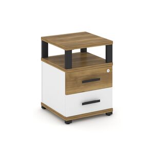 Тумба приставная 2 ящика с надставкой