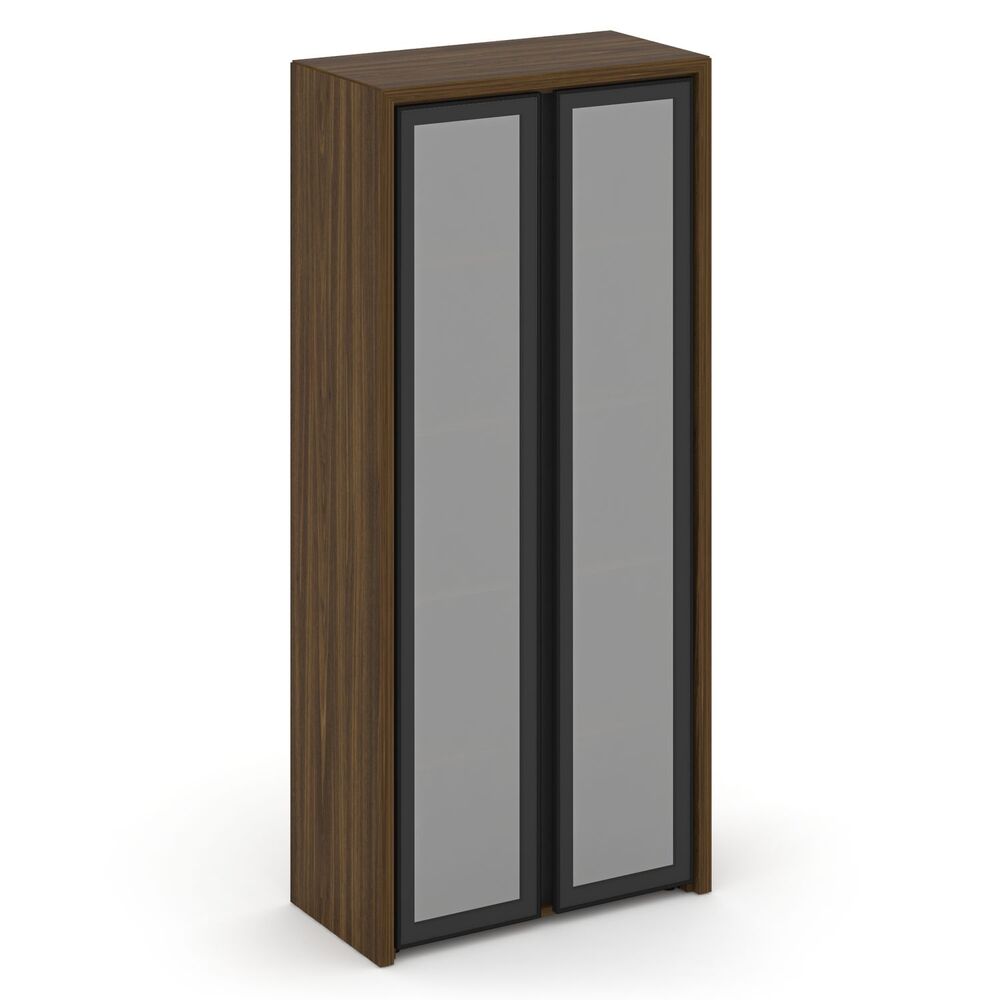 Шкаф высокий широкий (2 выс. фасада стекло в раме)