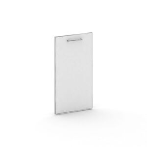 Комплект фасада низкого стекло в раме (лакобель белый) правый