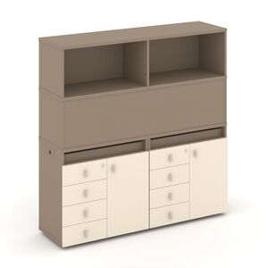 Набор №4. Тумба двойная+высокая надставка