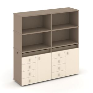 Набор №4. Тумба двойная+высокая надставка