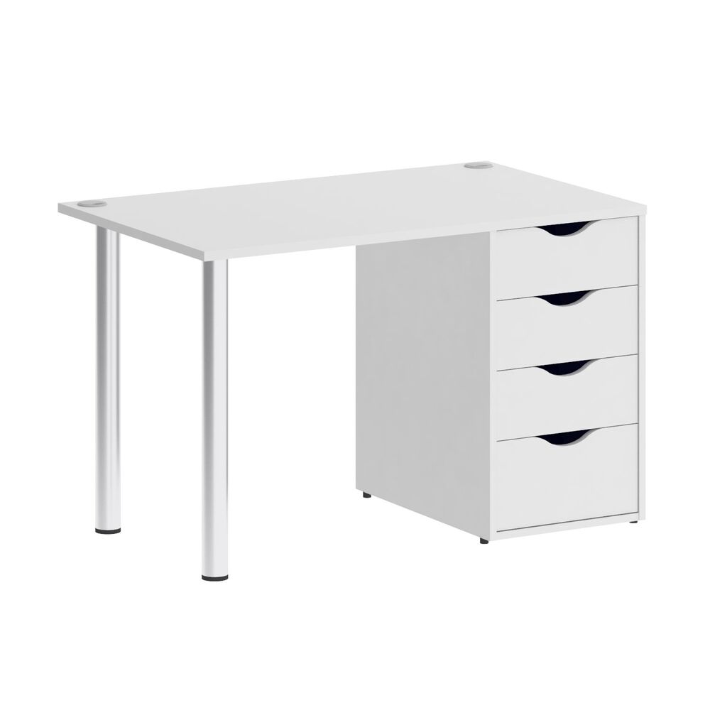 Стол письменный (опоры хром)