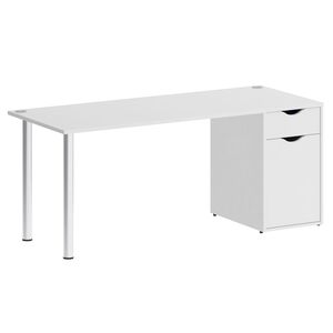 Стол письменный (опоры хром)