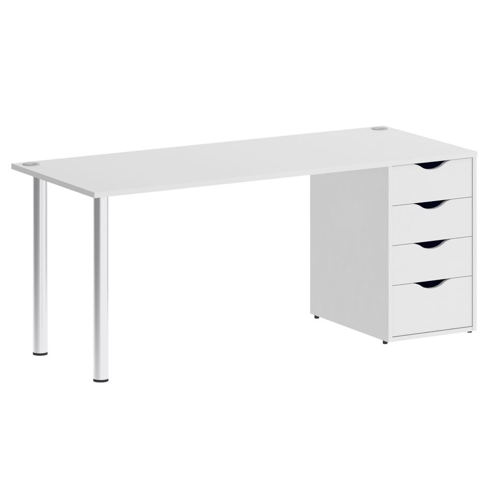 Стол письменный (опоры хром)