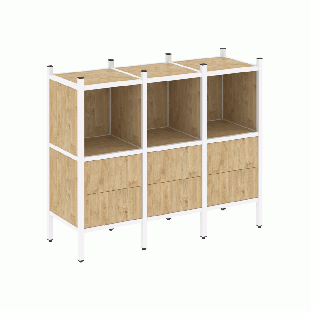 Прямой стеллаж наборный