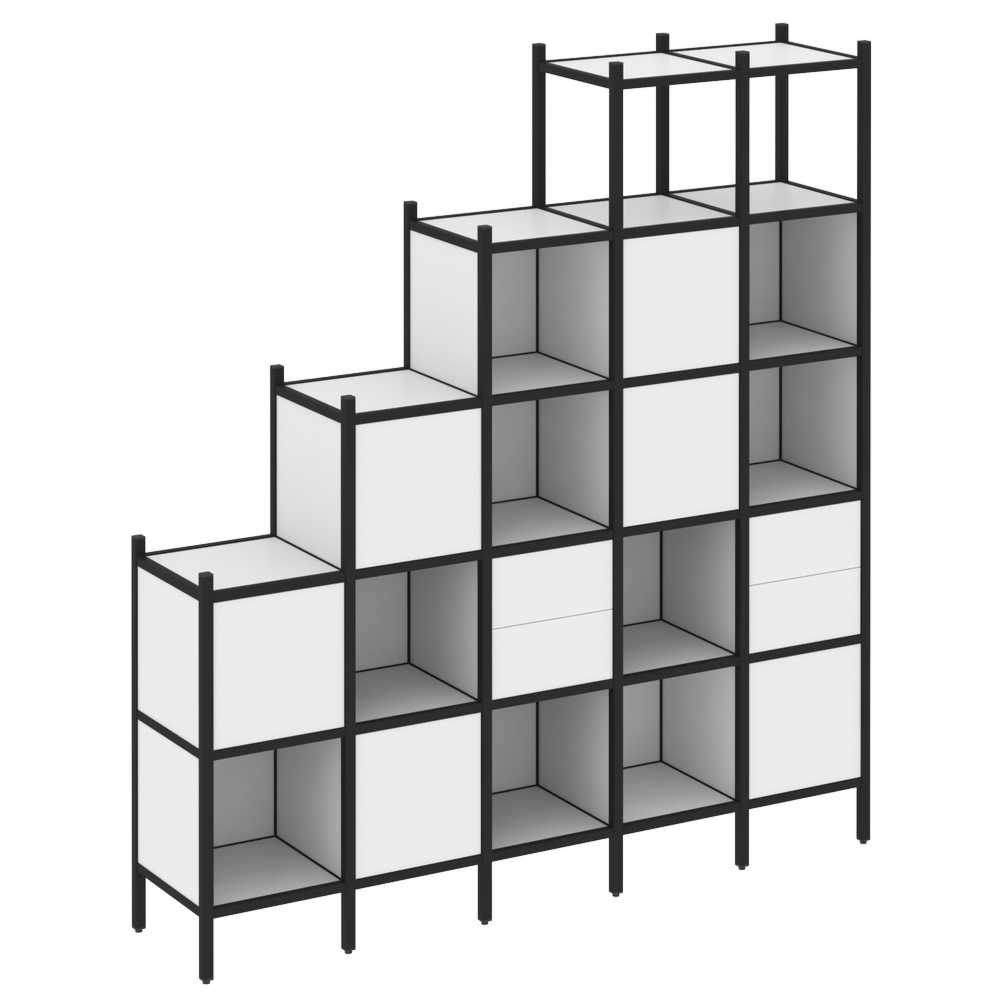 Прямой стеллаж наборный