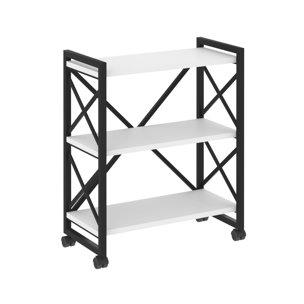 Стеллаж на колесных опорах-3 полки