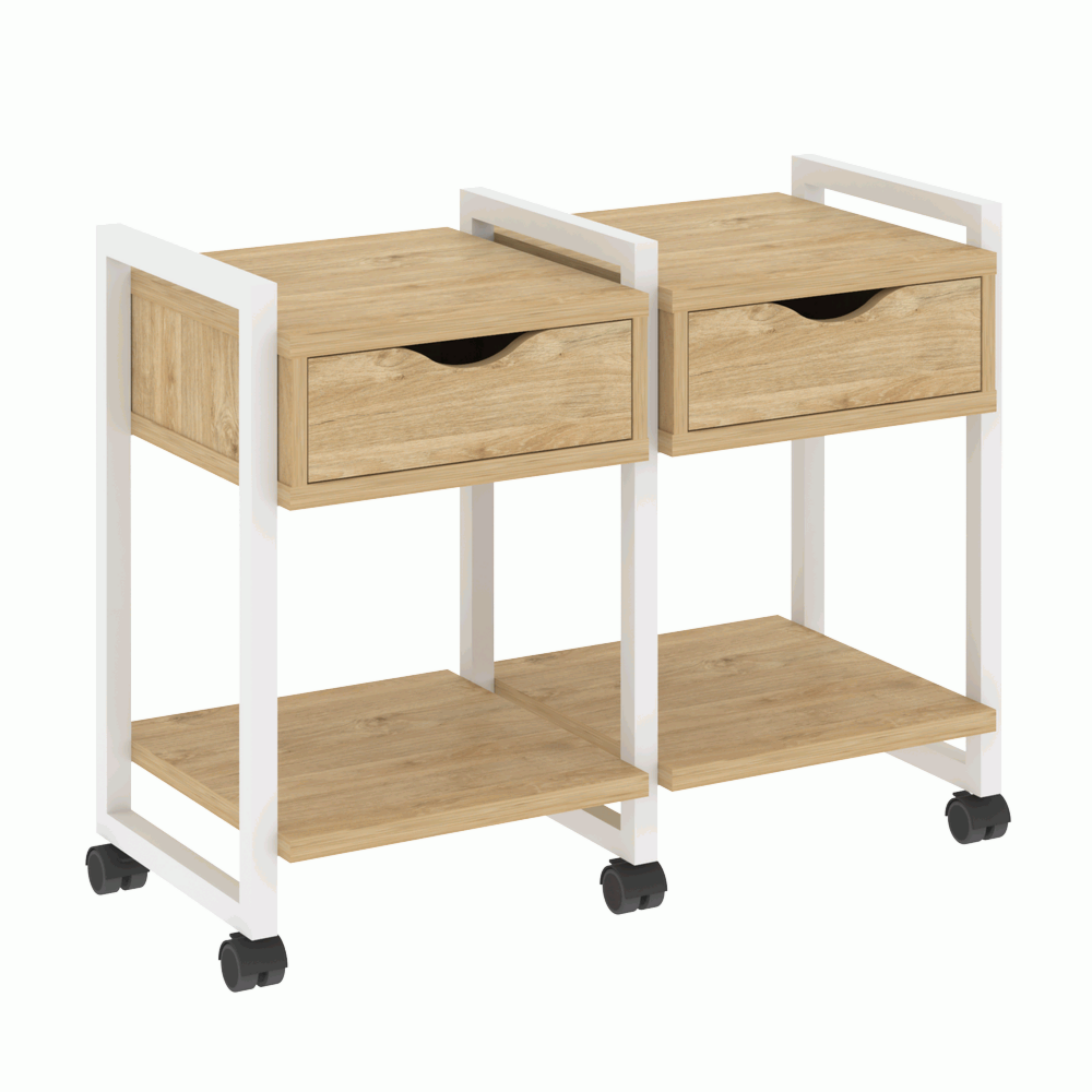 Тумба на колесных опорах наборная. Вариант №1