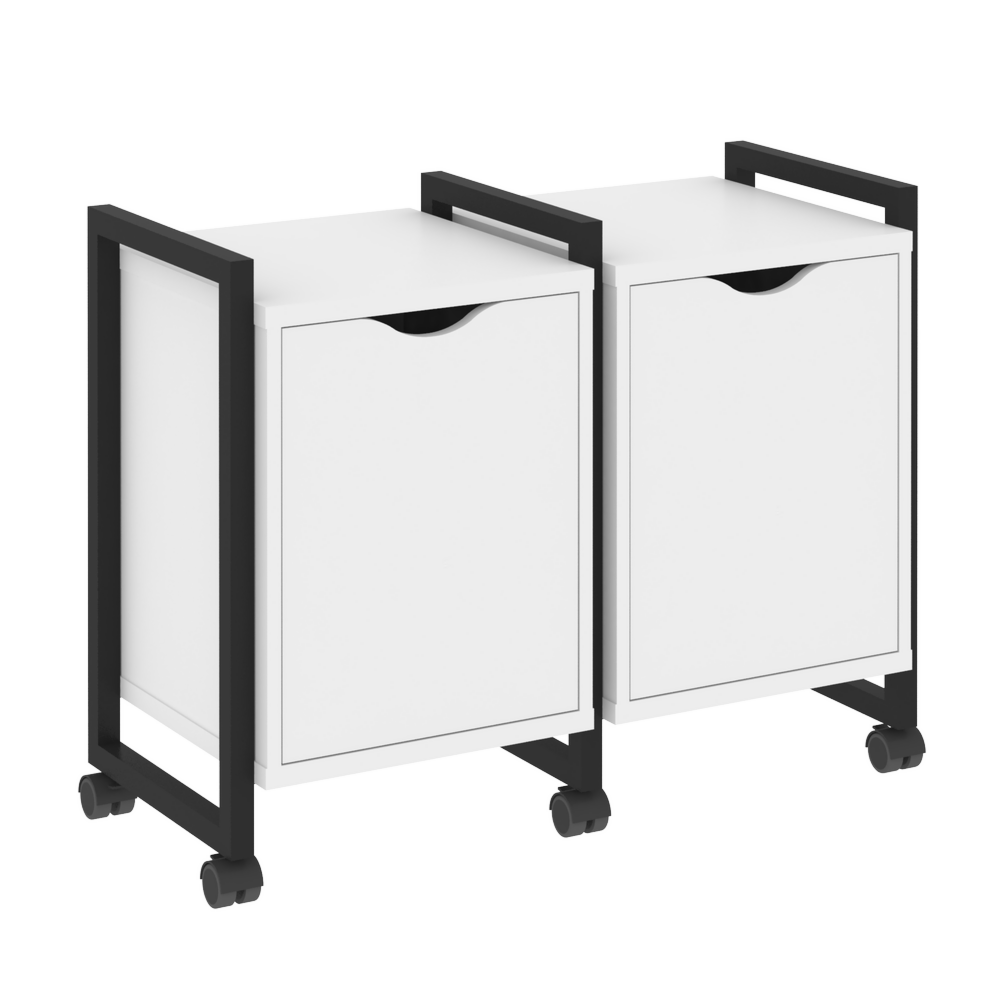 Тумба на колесных опорах наборная. Вариант №2