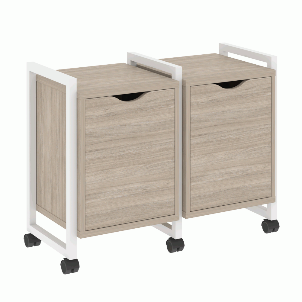 Тумба на колесных опорах наборная. Вариант №2