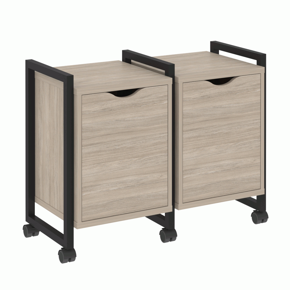 Тумба на колесных опорах наборная. Вариант №2