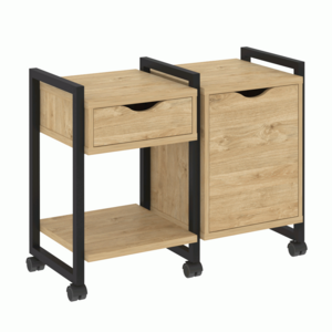 Тумба на колесных опорах наборная. Вариант №3