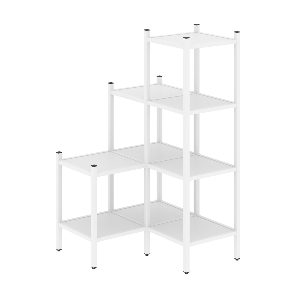 Угловой внутренний стеллаж наборный