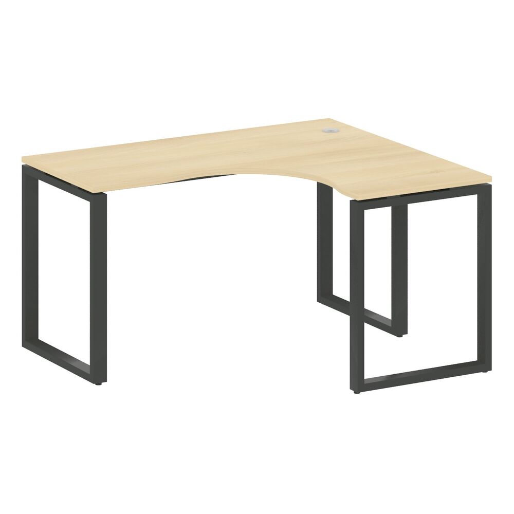 Стол криволинейный правый на О-образном м/к