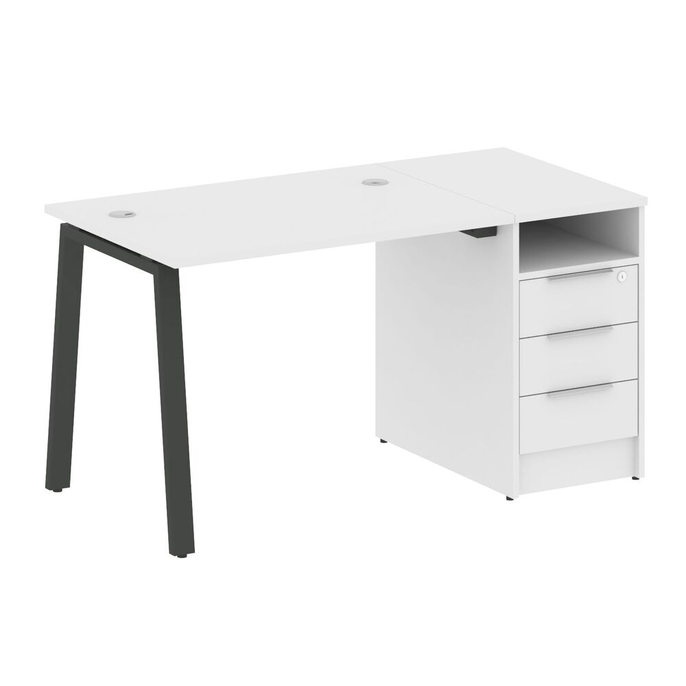 Рабочая станция на А-образном м/к с опорной тумбой