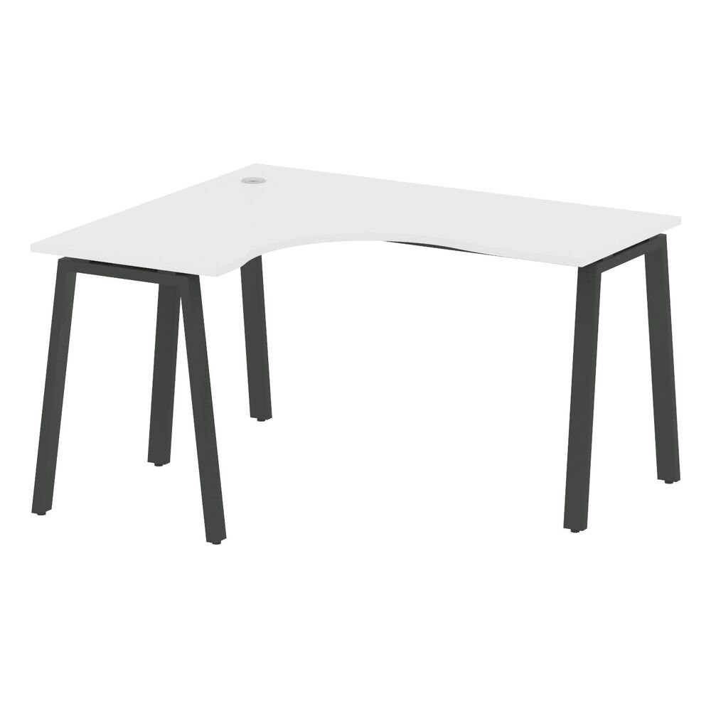 Стол криволинейный левый на А-образном м/к