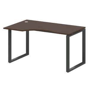 Стол криволинейный левый на О-образном м/к