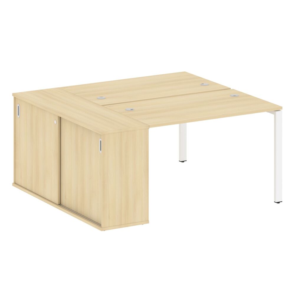 Рабочая станция с опорным шкафом-купе