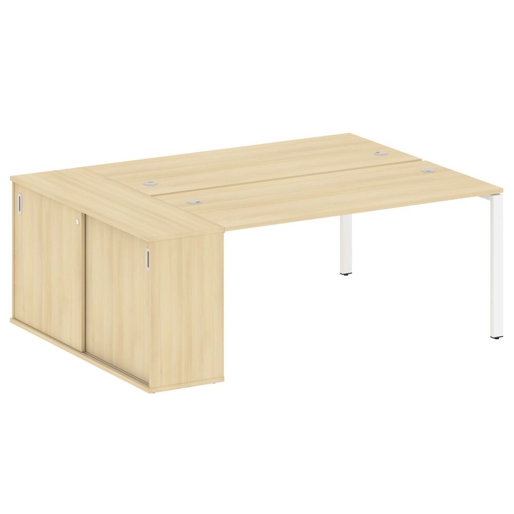 Рабочая станция с опорным шкафом-купе