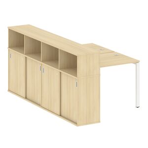 Рабочая станция с опорным шкафом-купе