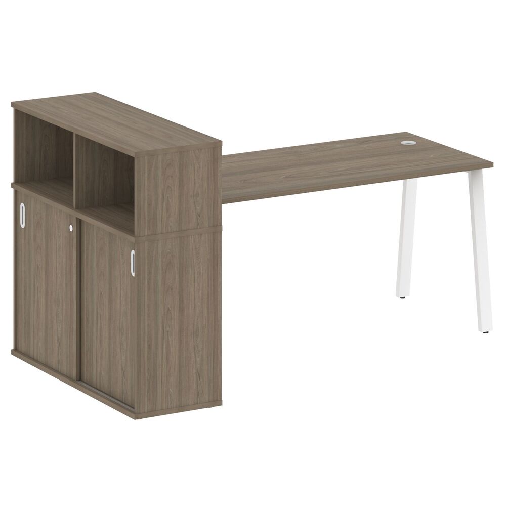 Стол письменный на А-образном м/к с опорным шкафом-купе