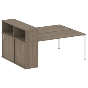 Рабочая станция с опорным шкафом-купе