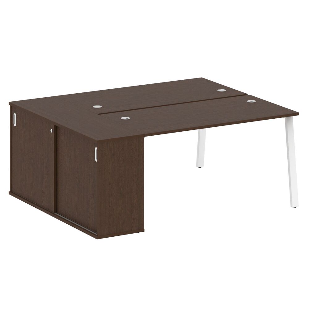 Рабочая станция на А-образном м/к с опорным шкафом-купе