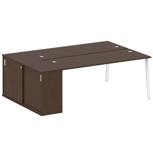 Рабочая станция на А-образном м/к с опорным шкафом-купе