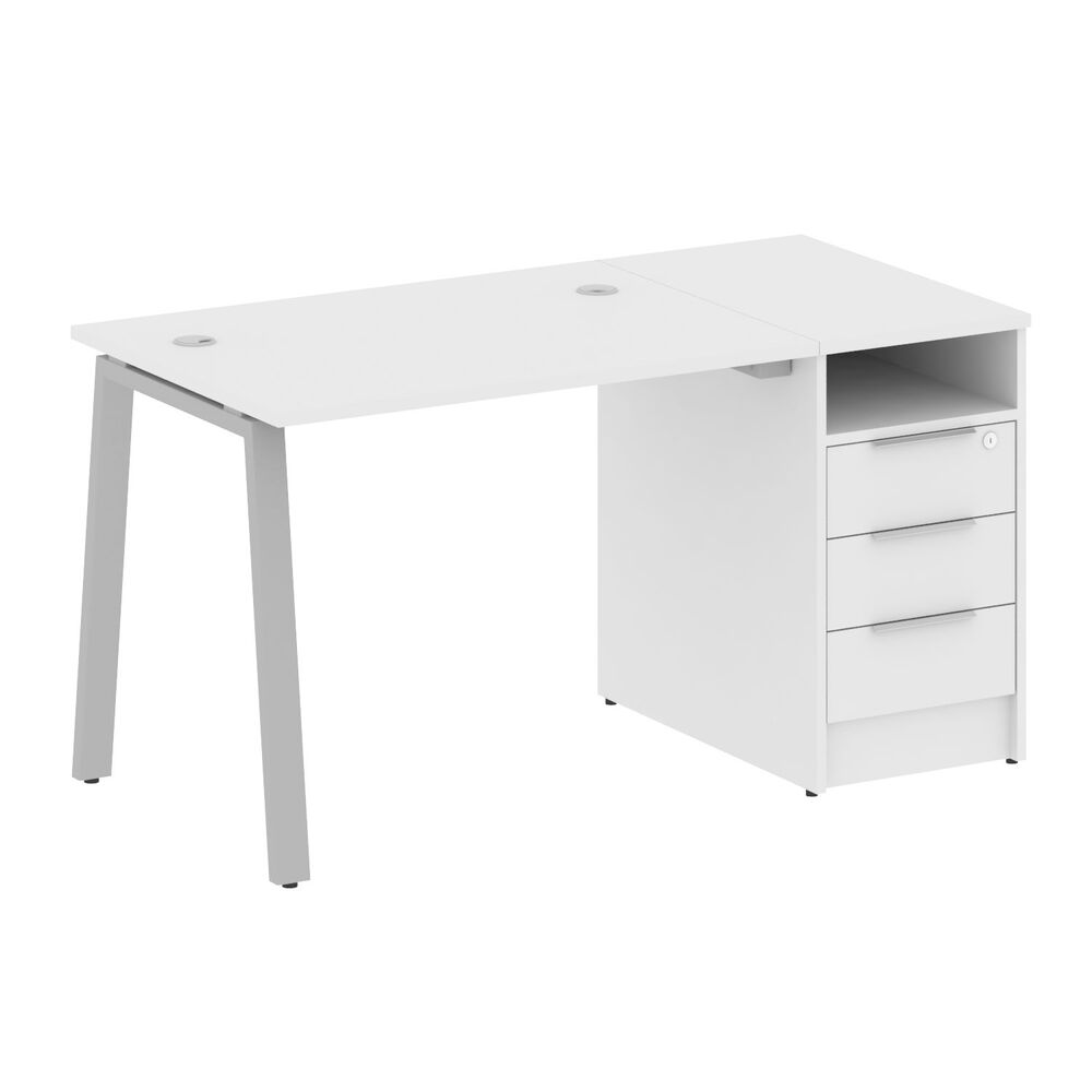 Рабочая станция на А-образном м/к с опорной тумбой