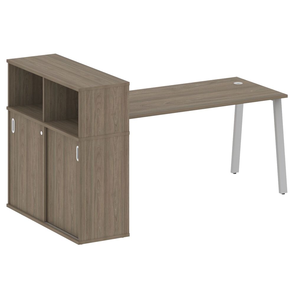 Стол письменный на А-образном м/к с опорным шкафом-купе