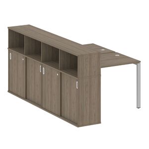 Рабочая станция с опорным шкафом-купе