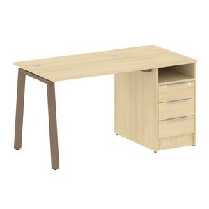 Рабочая станция на А-образном м/к с опорной тумбой