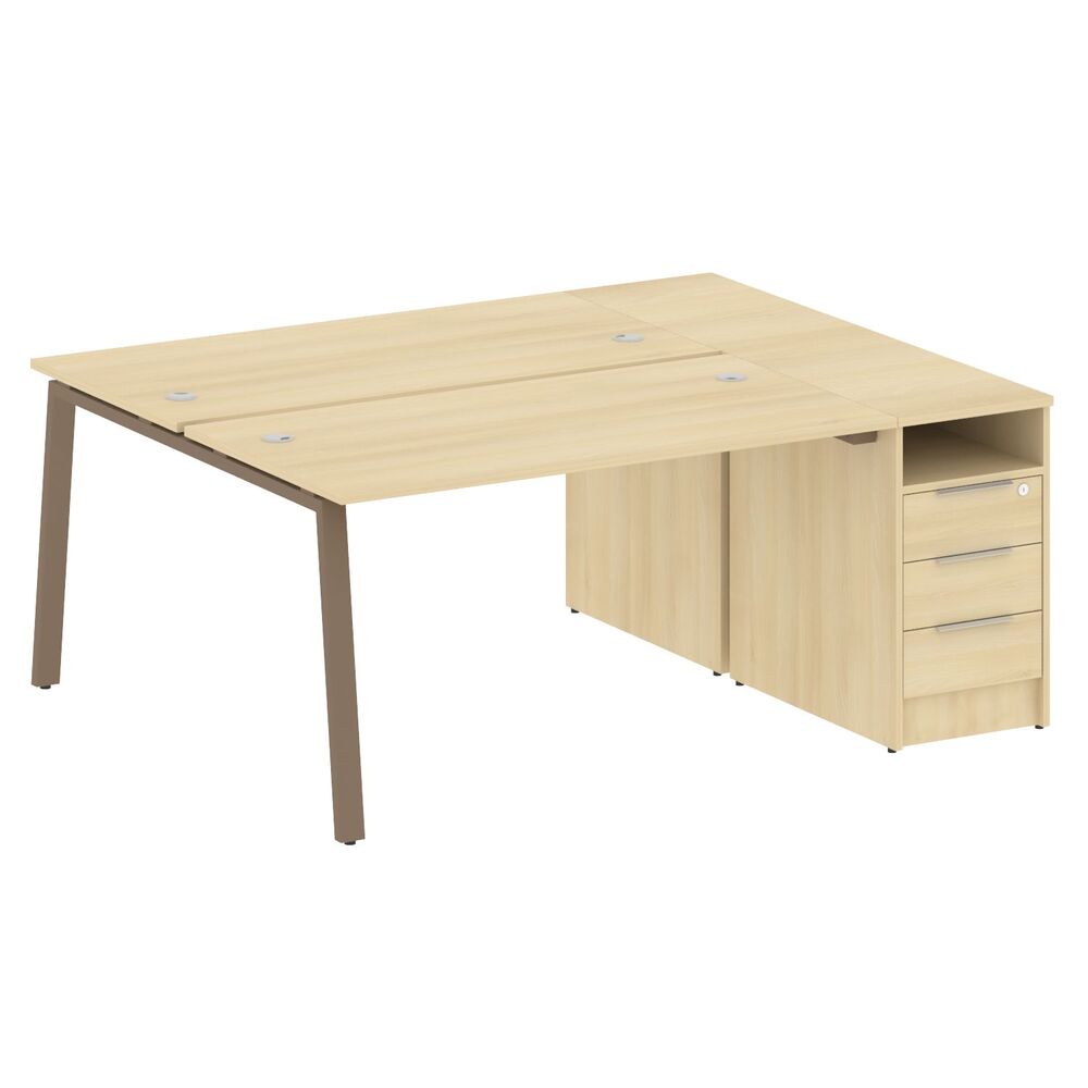 Рабочая станция на А-образном м/к с опорной тумбой