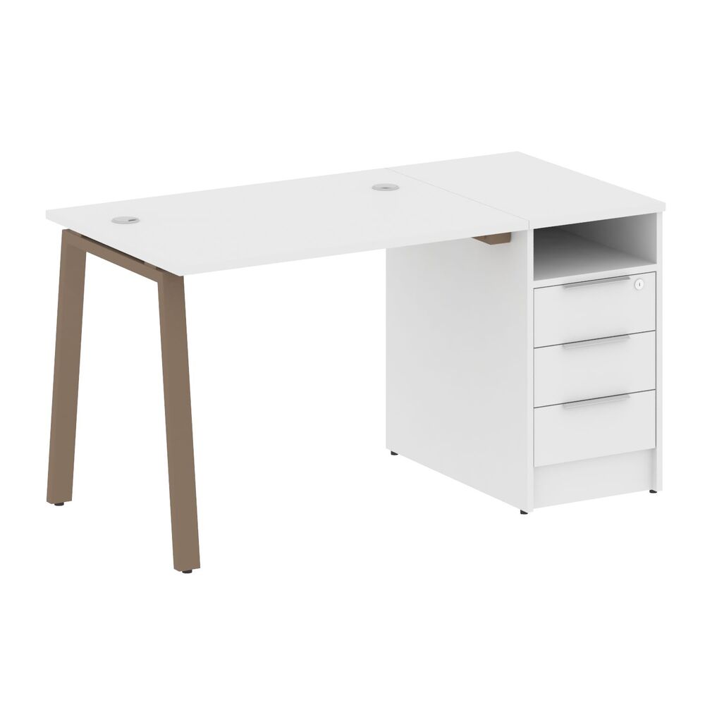 Рабочая станция на А-образном м/к с опорной тумбой