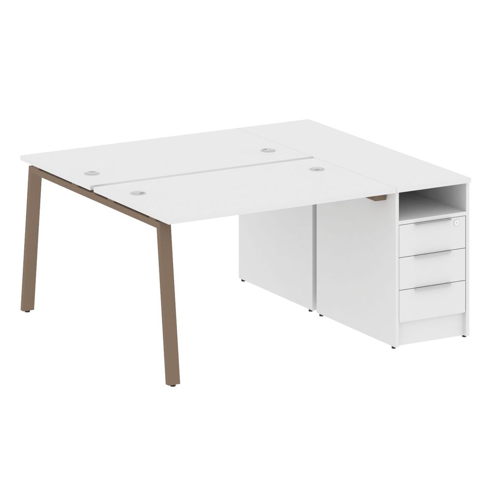 Рабочая станция на А-образном м/к с опорной тумбой