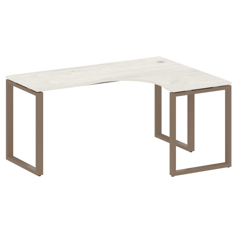 Стол криволинейный правый на О-образном м/к