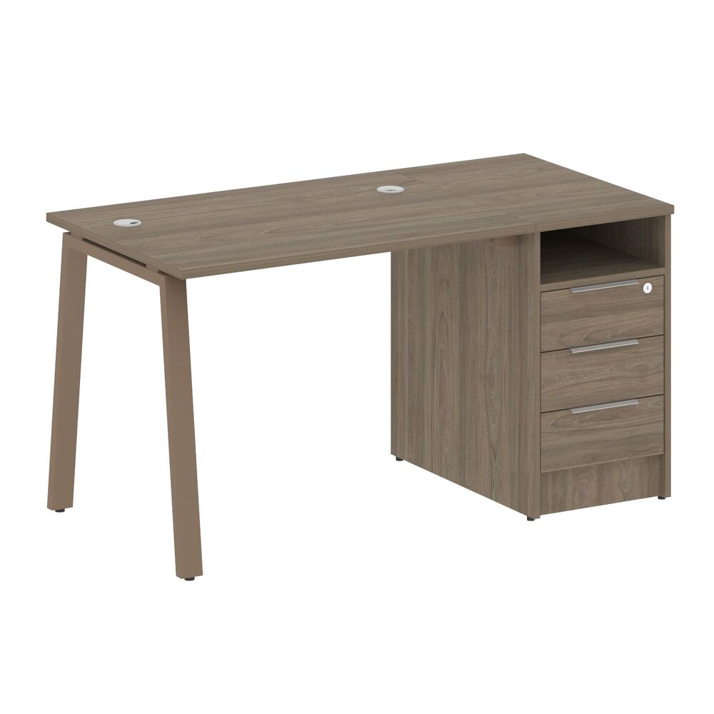 Рабочая станция на А-образном м/к с опорной тумбой