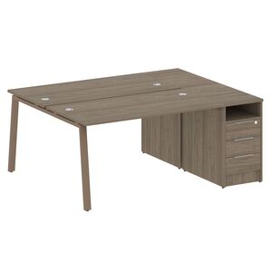 Рабочая станция на А-образном м/к с опорной тумбой