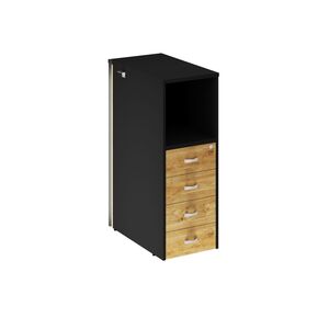 Onix Тумба с подсветкой 4 ящика завершающая, правая