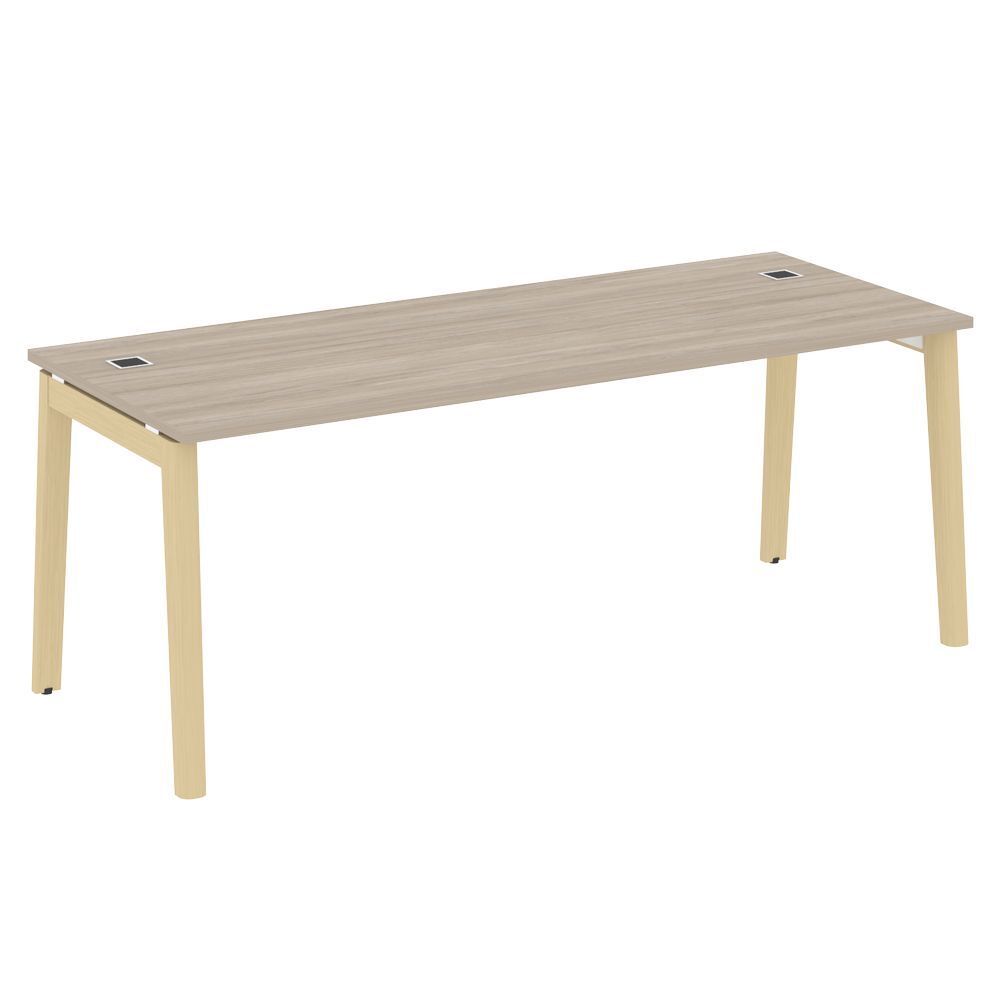 Стол рабочий руководителя (опоры - массив дерева)