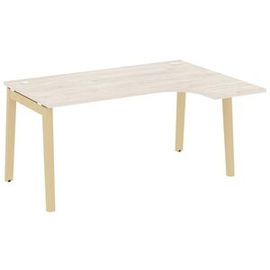 Стол эргономичный правый (опоры - массив дерева)