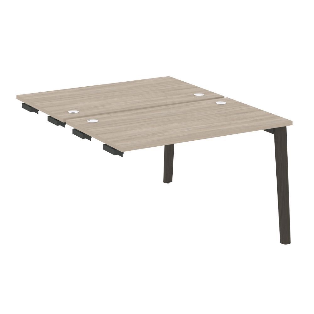 Стол-приставка двойной к опорным элементам (опоры - массив дерева)