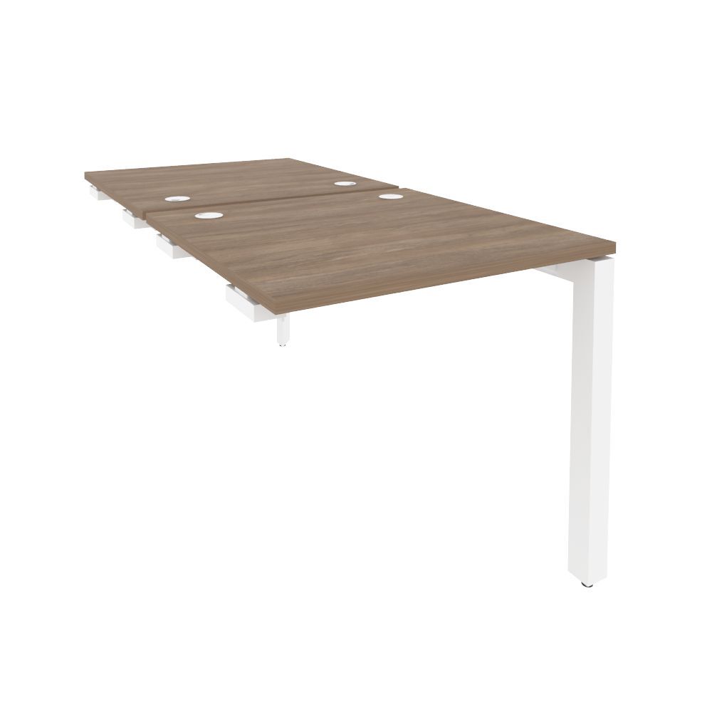 Стол-приставка двойной на П-образном м/к к опорным элем.